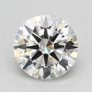 0.4 Carat Round H SI1 EX GIA Natural Diamond