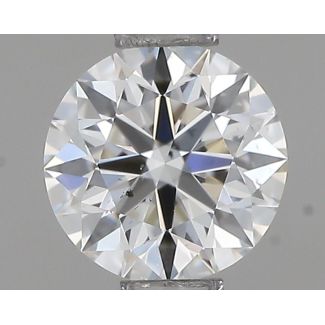 0.46 Carat Round G SI1 EX GIA Natural Diamond