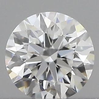 0.19 Carat Round E VVS2 EX GIA Natural Diamond