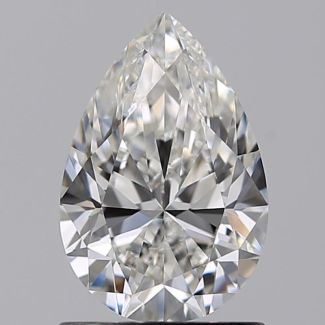 1.00 Carat Pear F VVS1 - EX GIA Natural Diamond