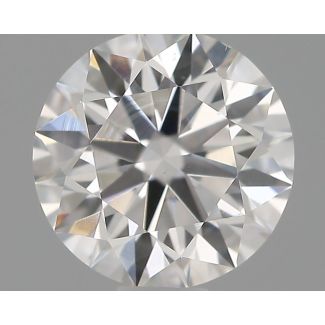 0.6 Carat Round D VS2 EX GIA Natural Diamond