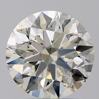 1.80 Carat Round K SI1 EX GIA Natural Diamond