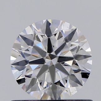 0.61 Carat Round F VS2 EX GIA Natural Diamond