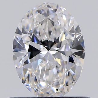 0.51 Carat Oval E VVS1 - EX VG GIA Natural Diamond