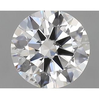 0.5 Carat Round G SI1 EX GIA Natural Diamond