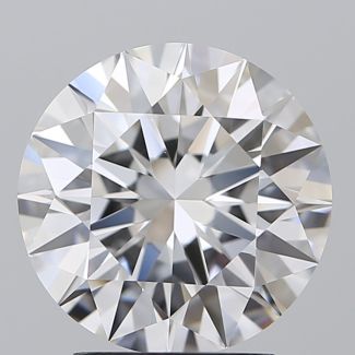 3.01 Carat Round D VVS2 EX GIA Natural Diamond