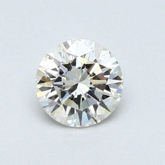 0.5 Carat Round I VVS2 EX GIA Natural Diamond