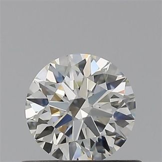 0.50 Carat Round H VVS2 EX IGI Natural Diamond