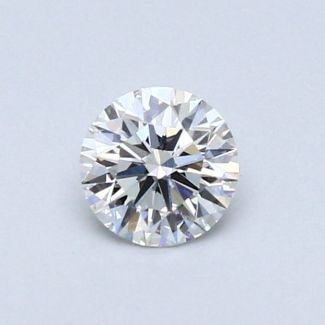 0.41 Carat Round F VS2 EX VG GIA Natural Diamond