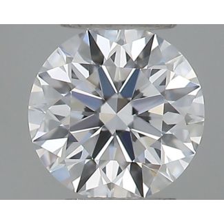 0.22 Carat Round D VVS1 EX GIA Natural Diamond