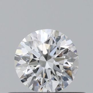 0.34 Carat Round F VVS2 EX GIA Natural Diamond