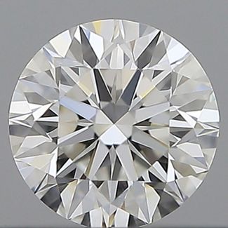 0.37 Carat Round F IF EX GIA Natural Diamond