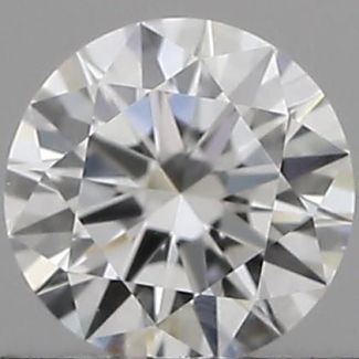 0.19 Carat Round E VVS2 EX GIA Natural Diamond