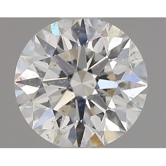 0.56 Carat Round G SI2 EX GIA Natural Diamond