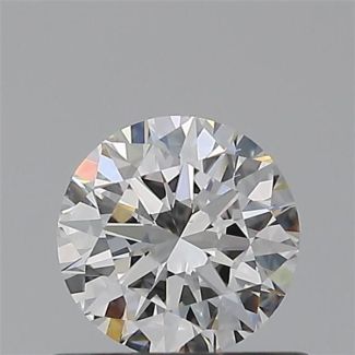 0.51 Carat Round E VS2 EX GIA Natural Diamond