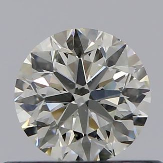 0.41 Carat Round K VS2 VG EX GIA Natural Diamond