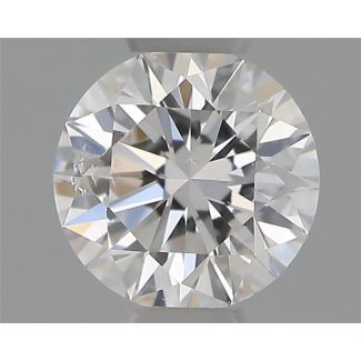 0.30 Carat Round D SI2 EX GIA Natural Diamond