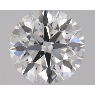 0.4 Carat Round D SI2 EX GIA Natural Diamond