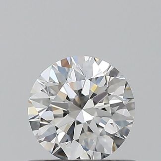 0.53 Carat Round E VVS1 EX IGI Natural Diamond