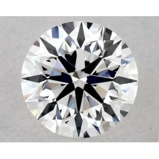 0.41 Carat Round E VVS2 EX GIA Natural Diamond