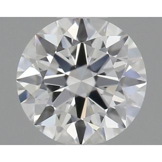 0.36 Carat Round E VVS2 EX GIA Natural Diamond