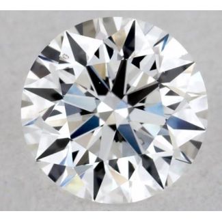 0.38 Carat Round D VS2 EX GIA Natural Diamond