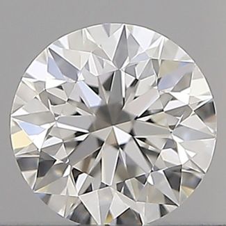 0.36 Carat Round F VVS1 EX GIA Natural Diamond