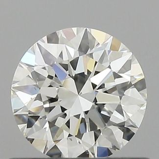 0.54 Carat Round H VS2 EX GIA Natural Diamond