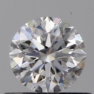 0.46 Carat Round D VS2 VG EX GIA Natural Diamond