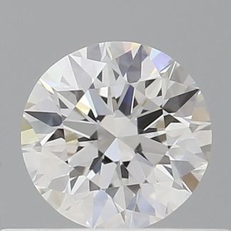 0.46 Carat Round F VS1 EX VG GIA Natural Diamond