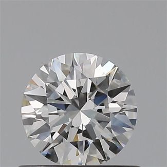 0.50 Carat Round F IF EX VG GIA Natural Diamond