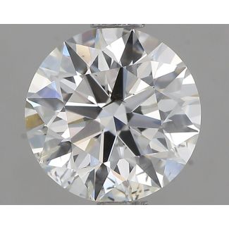 1.40 Carat Round H SI2 EX GIA Natural Diamond