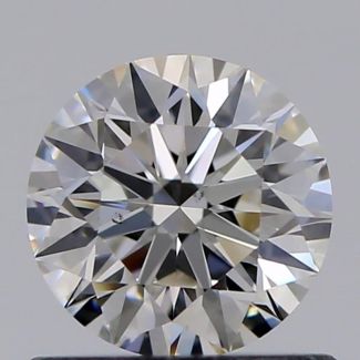 0.64 Carat Round I VS2 EX VG GIA Natural Diamond