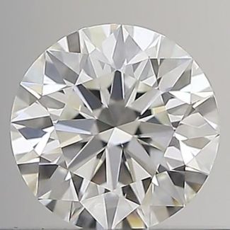 0.41 Carat Round H VVS1 EX GIA Natural Diamond