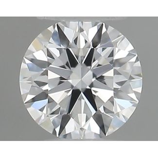 0.18 Carat Round E IF EX GIA Natural Diamond