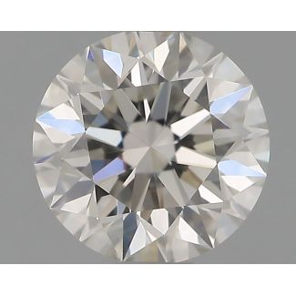 0.45 Carat Round H VVS2 EX GIA Natural Diamond