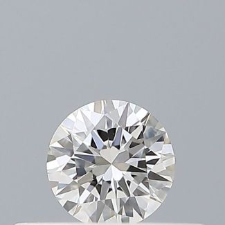 0.18 Carat Round F VVS2 EX VG GIA Natural Diamond