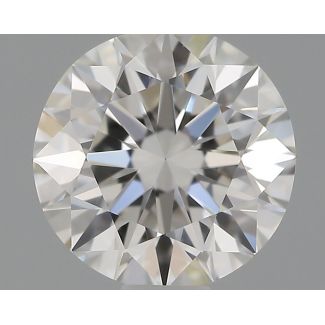 0.59 Carat Round G VVS2 EX GIA Natural Diamond