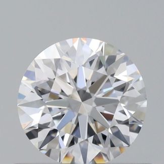 0.57 Carat Round D VVS2 EX GIA Natural Diamond