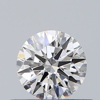 0.37 Carat Round G VVS2 EX VG GIA Natural Diamond