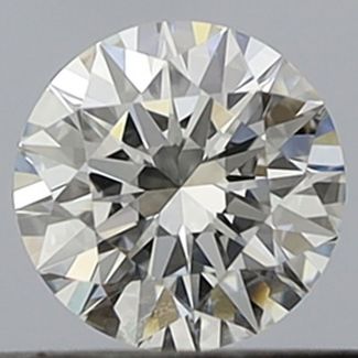 0.36 Carat Round F VVS1 EX GIA Natural Diamond