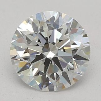 0.53 Carat Round D VVS2 EX GIA Natural Diamond