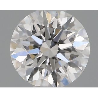 0.35 Carat Round E VVS2 EX GIA Natural Diamond