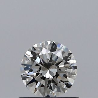 0.50 Carat Round I SI1 EX VG GIA Natural Diamond