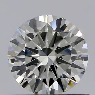 0.53 Carat Round K VVS2 VG EX GIA Natural Diamond