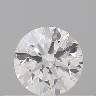 0.37 Carat Round D VVS1 EX GIA Natural Diamond