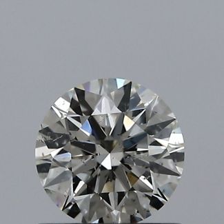 0.60 Carat Round K SI2 EX GIA Natural Diamond