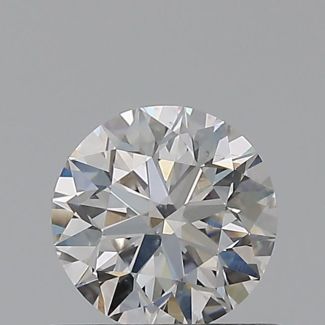 0.56 Carat Round G SI1 EX VG GIA Natural Diamond