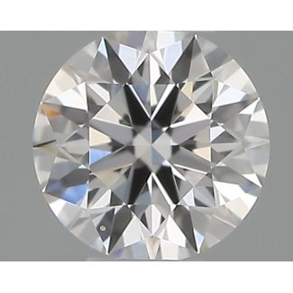 0.18 Carat Round E VVS2 EX GIA Natural Diamond