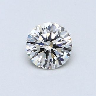 0.51 Carat Round F VS2 VG EX GIA Natural Diamond